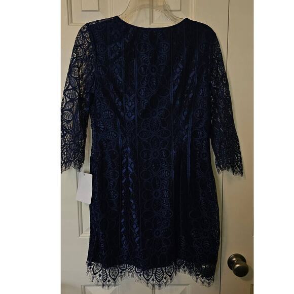 NWT Free People For Love & Lemons Lyla Cocktail Dress $246  LARGE  Blue - Picture 11 of 11